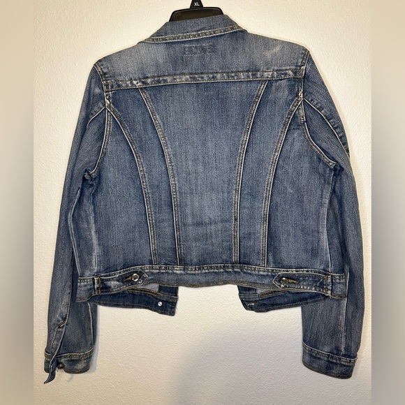 Earl Jean Women's Blue Denim Jean Jacket Size M - Picture 2 of 5